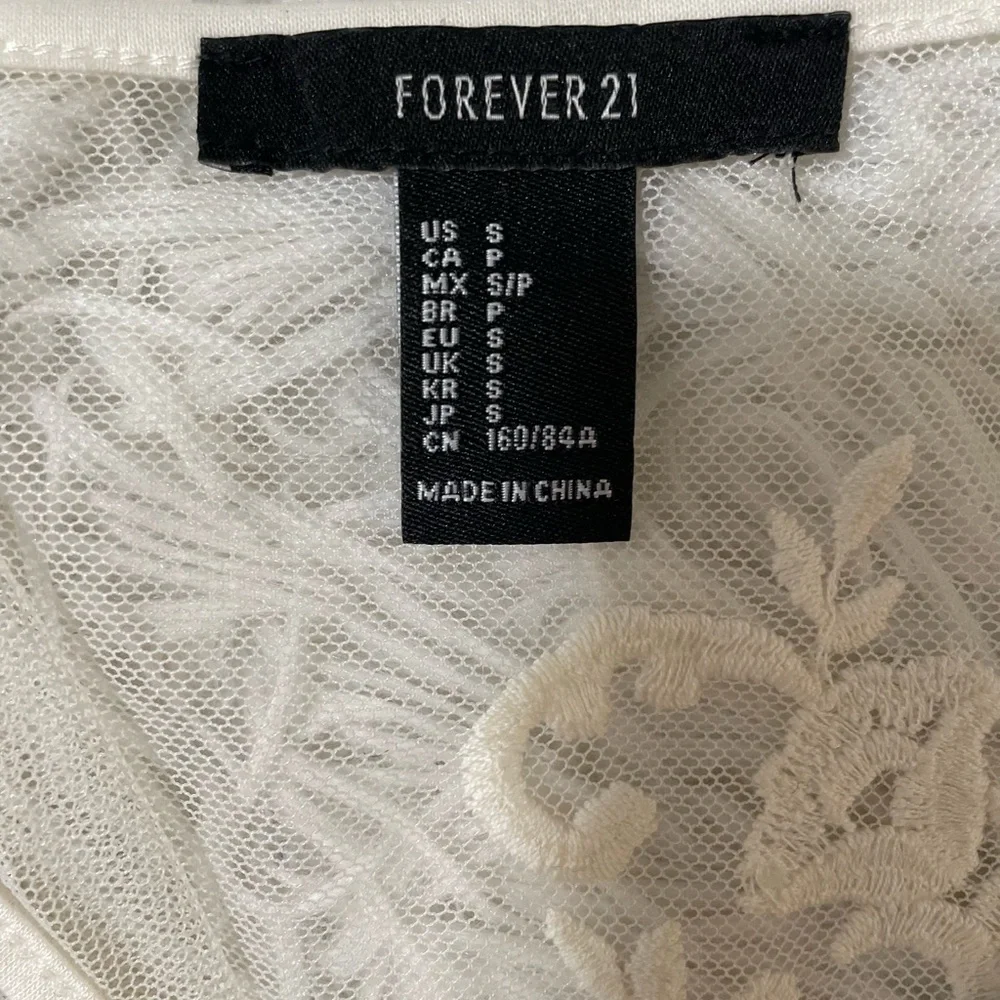 Forever 21 Whimsigoth Y2K Fairy Boho Festival Ethereal Western Resort Lace Top S - Picture 4 of 9